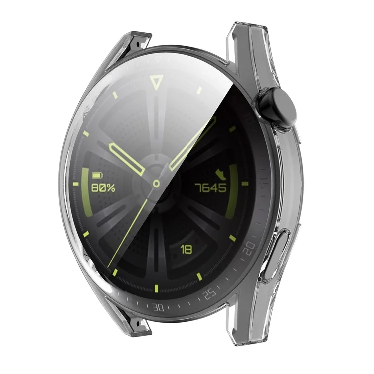 Clear Full Coverage Scratch-resistant TPU Watch Case Protective Cover for Huawei Watch GT 3 42mm - Transparent White