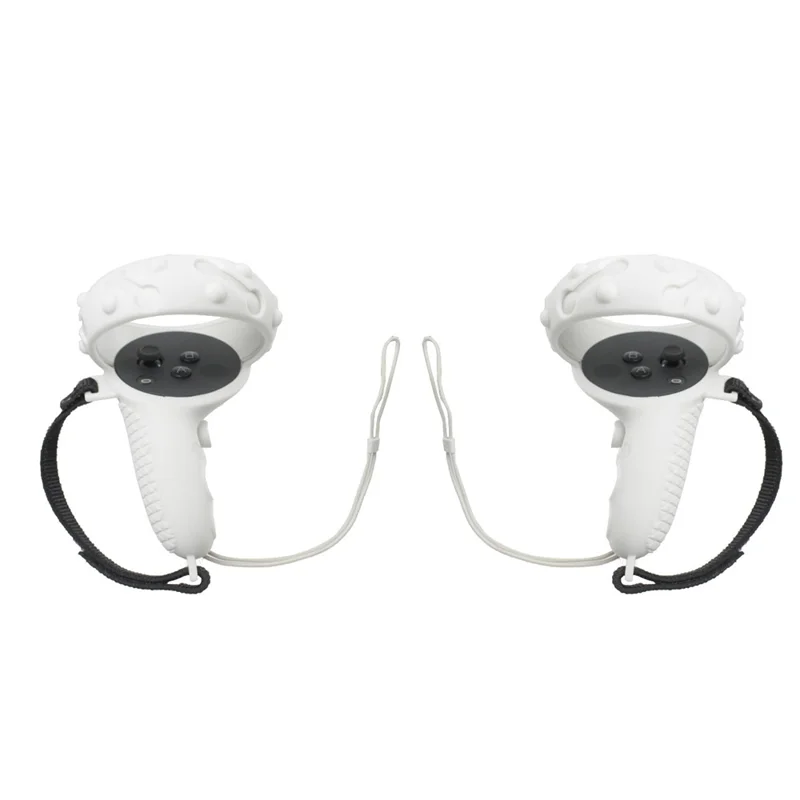 1 Paio Di Copertura Con Impugnatura Di Protezione In Silicone Per Oculus Quest 2 Custodia Per Manicotto Per Impugnatura Del Regolatore VR - Bianco