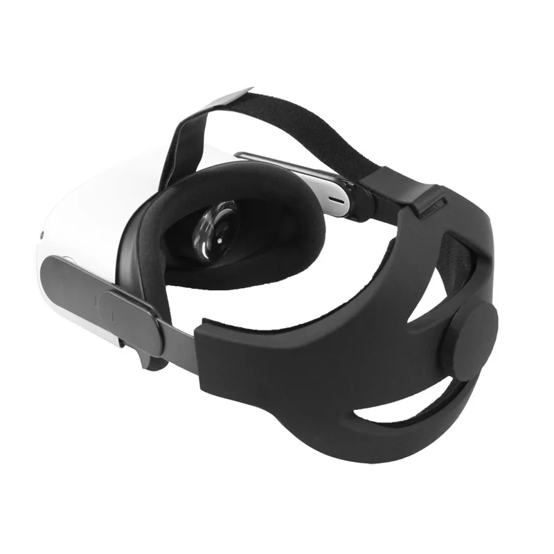 Ergonomic Headband with Removable Cushion Head Strap for Oculus Quest 2 VR Helmet - Black