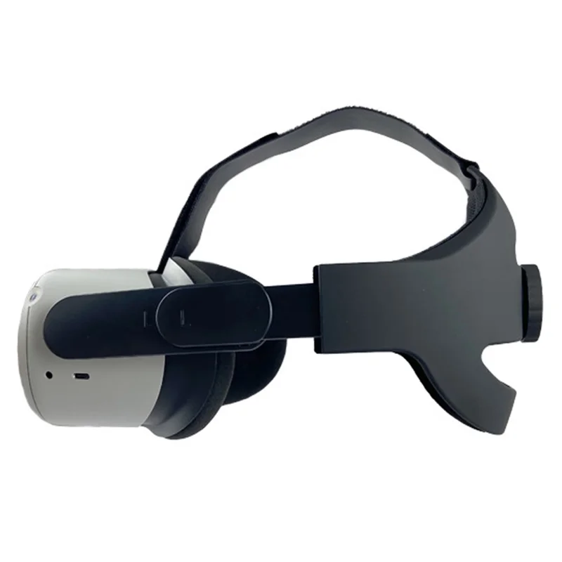 Ergonomic Headband with Removable Cushion Head Strap for Oculus Quest 2 VR Helmet - Black