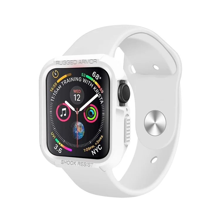 TPU Smart Watch Cover Anti-Impact Protector Hülle Für Apple Watch Series 7 45mm - Weiß