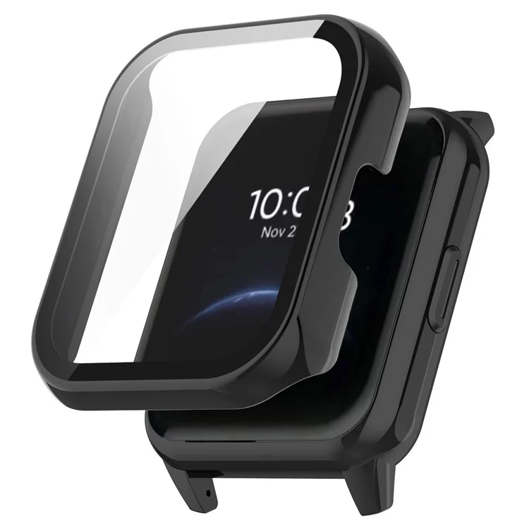 Gut Geschützte Hard-pc-hülle Mit Hd-anti-kratzer-schildschutzschutzschutz Für Realme Watch 2 - Schwarz