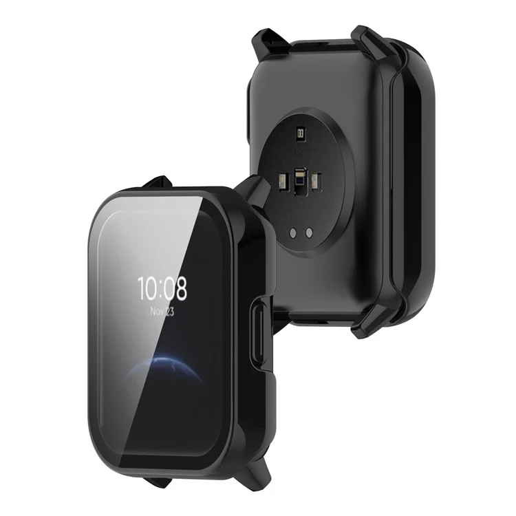 Gut Geschützte Hard-pc-hülle Mit Hd-anti-kratzer-schildschutzschutzschutz Für Realme Watch 2 - Schwarz