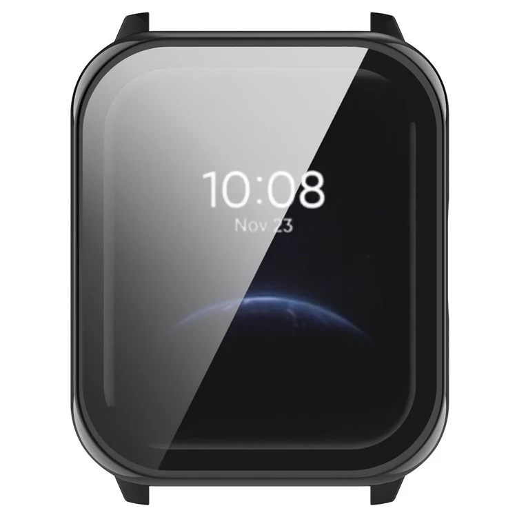 Gut Geschützte Hard-pc-hülle Mit Hd-anti-kratzer-schildschutzschutzschutz Für Realme Watch 2 - Schwarz