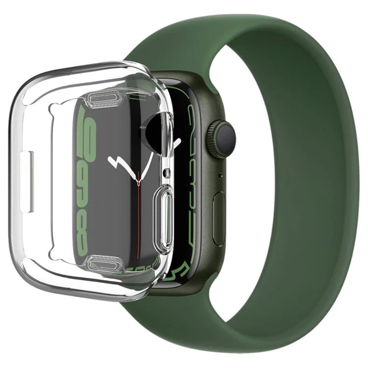 IMAK UX-3 Series HD Clear Soft Soft TPU Shock-resean Edge Protector Для Apple Watch Series 7 45 мм