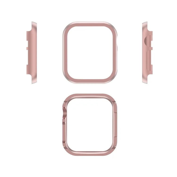Aluminium Alloy Watch Case Frame Cover for Apple Watch SE / SE (2022) 40mm / Series 6 / 5 / 4 40mm - Pink