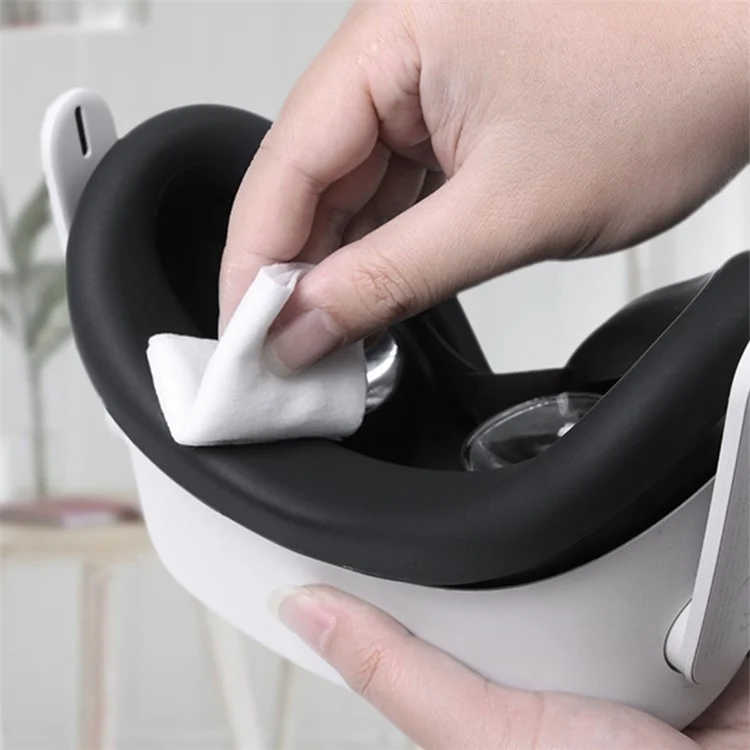 Hifylux Q2-PF10 Silicone Eye Mask Anti-sweat Ombreggiaggio Coperchio Protettivo Per Oculus Quest 2 VR Occhiali VR - Nero
