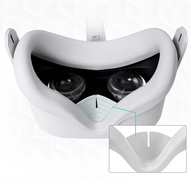 Hifylux Q2-PF10 Silicone Eye Mask Anti-sweat Ombreggiaggio Coperchio Protettivo Per Oculus Quest 2 VR Occhiali VR - Nero
