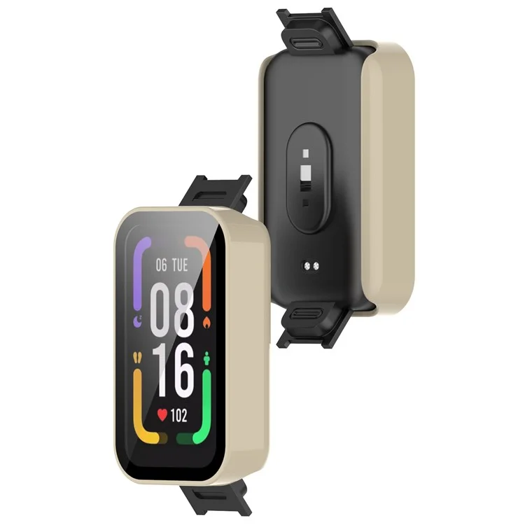 Cas De Montre PC Anti-goutte De Protection Anti-goutte De Verre De Verre Trempé Pour Xiaomi Redmi Smart Band Band Pro - Ivoire