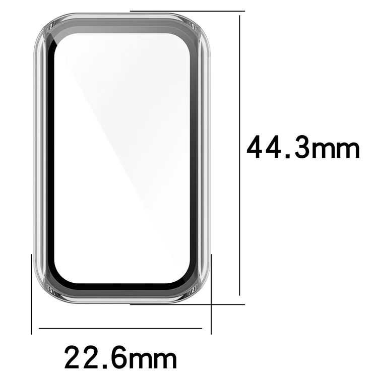 Cas De Montre PC Anti-goutte De Protection Anti-goutte De Verre De Verre Trempé Pour Xiaomi Redmi Smart Band Band Pro - Ivoire