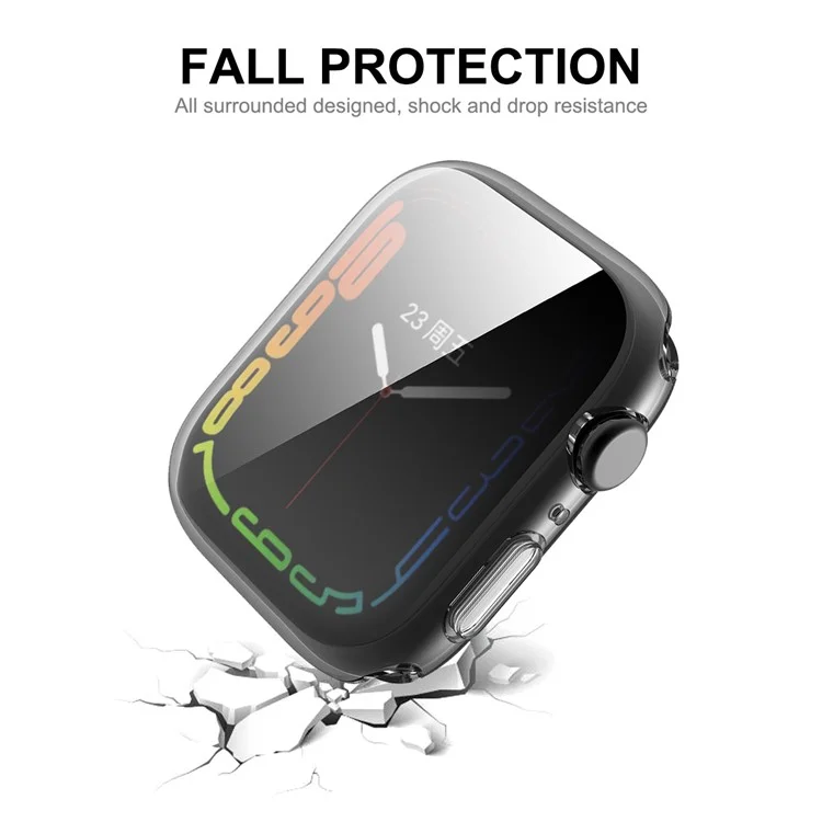 Enkay Hat Prince Clear Soft TPU Smart Watch Case Com 9H Protetor de Tela de Vidro Temperado Para Apple Watch Series 7 41mm
