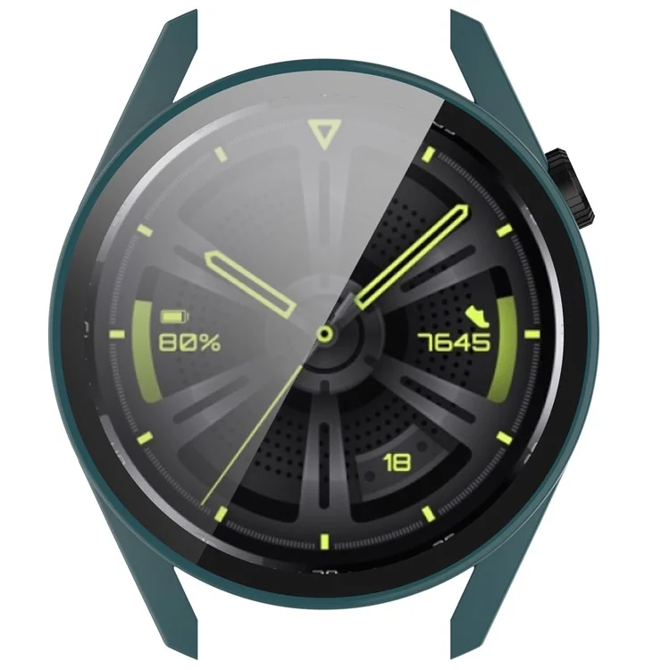 Harter PC-Rahmen + Panzerglas-Displayschutz 2-in-1-Uhrengehäuse für Huawei Watch GT 3 42mm - Dunkelgrün