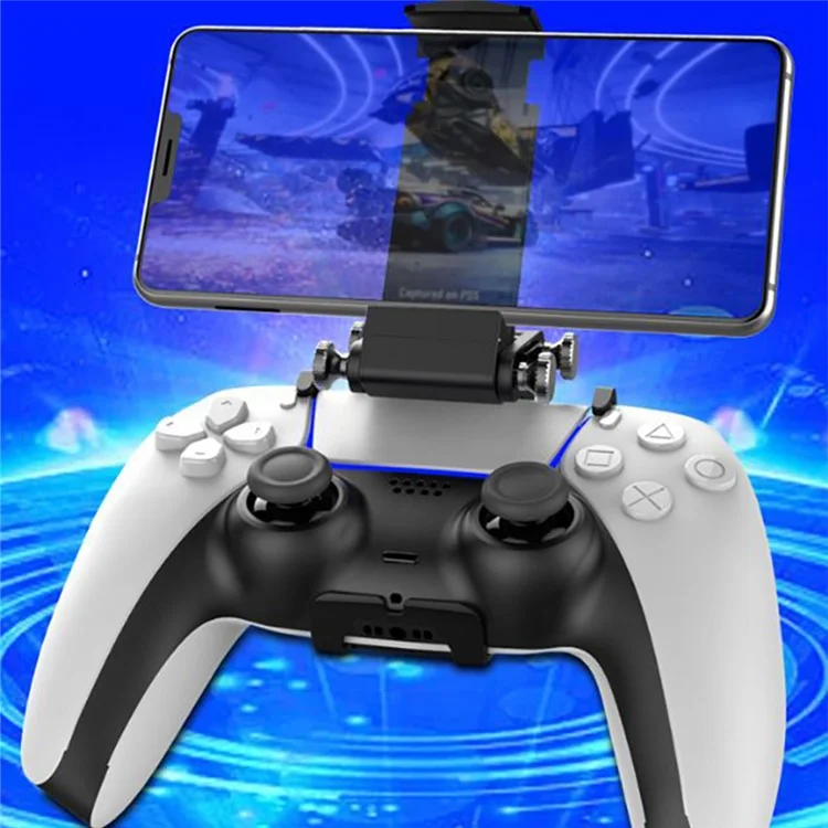 IPEGA PG-P5005 Cell Phone Stand for PS5 Gamepad Game Controller Mount Hand Grip Smartphone Clip Holder