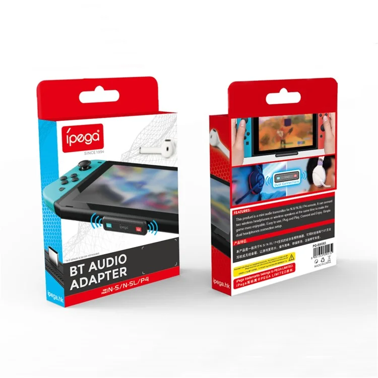IPEGA PG-SW063 Dual Bluetooth 5.0 Audio Adapter Mini Receiver Wireless Headphone Transmitter für PS4/Nintendo Switch Lite