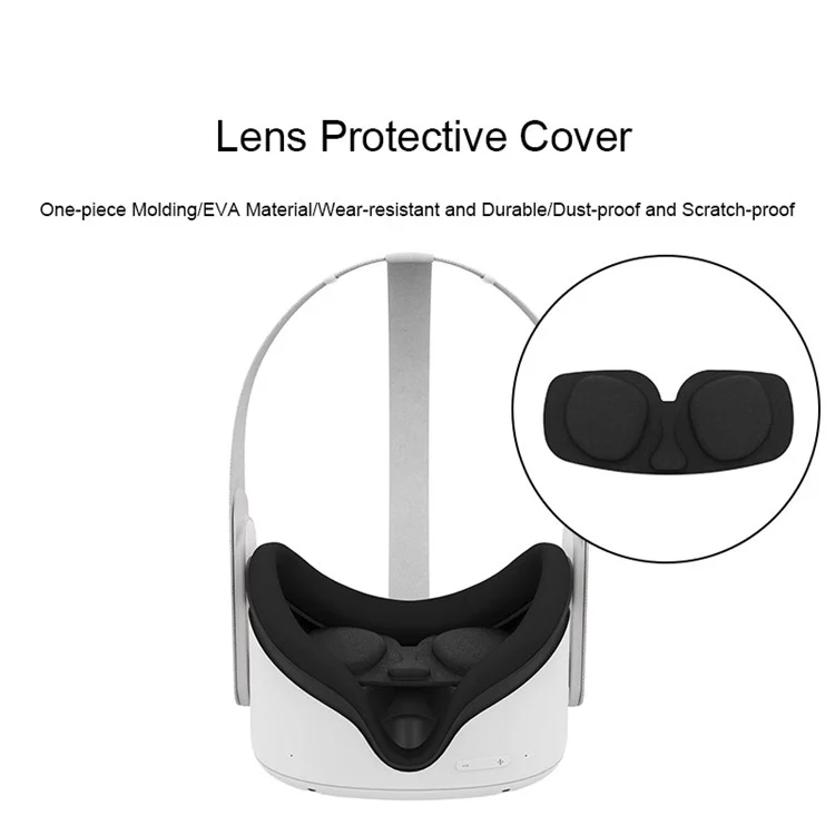 Couvercle de Protection de L'objectif VR Lunettes Accessoires Couvercle de Protection Contre la Poussière à Poussière Douce Pour Oculus Quest 2