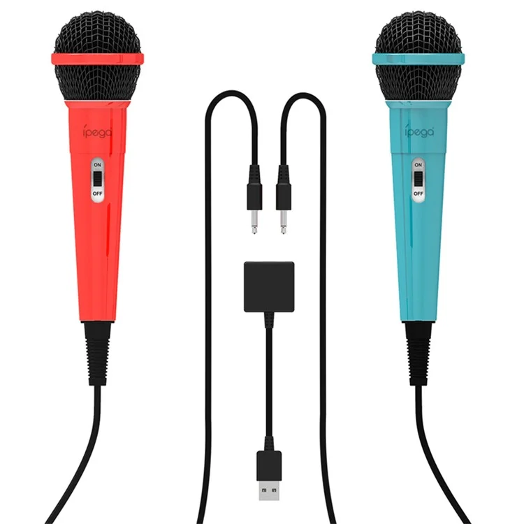 IPEGA PG-SW089 Microphones Microphones Double Mic Wired Mic With Switch For Nintendo Switch / PS5 / PS4