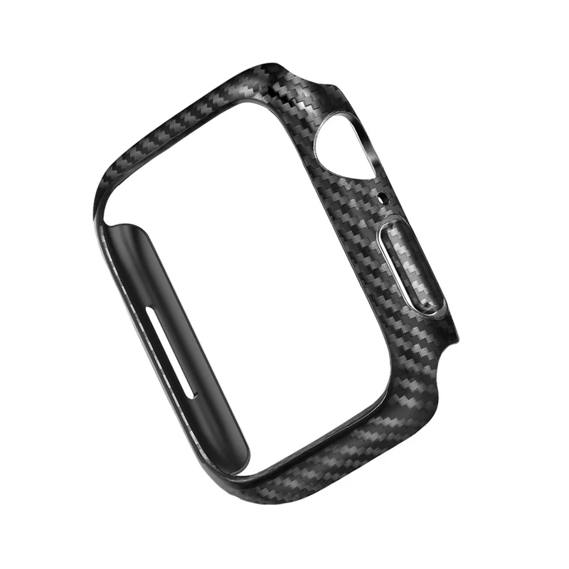 Carbon Fiber Anti-fall Hard PC Watch Protective Case Cover for Apple Watch Series 9 / 8 / 7 45mm