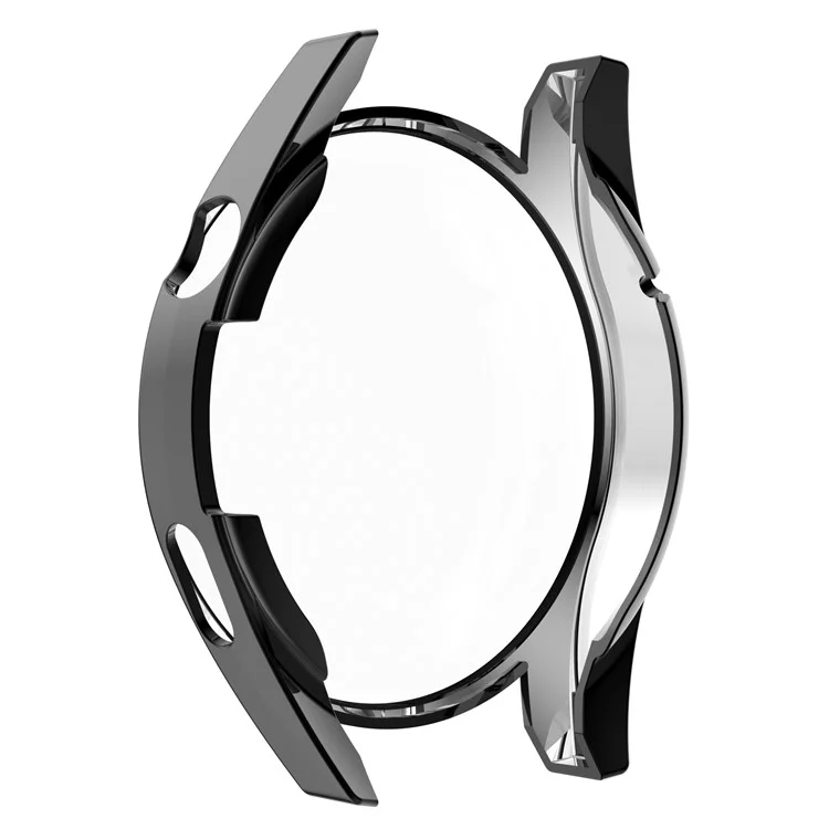 Full Coverage Soft TPU  Shockproof Electroplated Watch Protective Case for Huawei Watch GT 3 46mm - Black