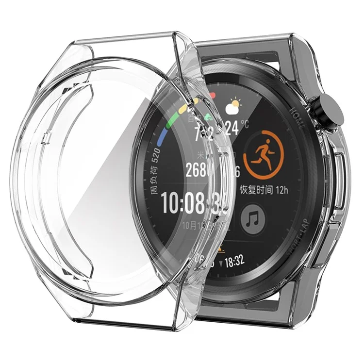 Smart Watch Anti-arranhamento Caso TPU de Cobertura Completa de Proteção Para Huawei Watch GT Runner - Transparente