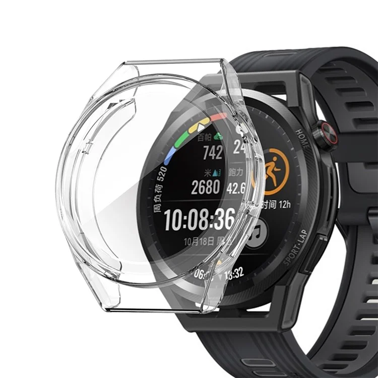 Smart Watch Anti-arranhamento Caso TPU de Cobertura Completa de Proteção Para Huawei Watch GT Runner - Transparente