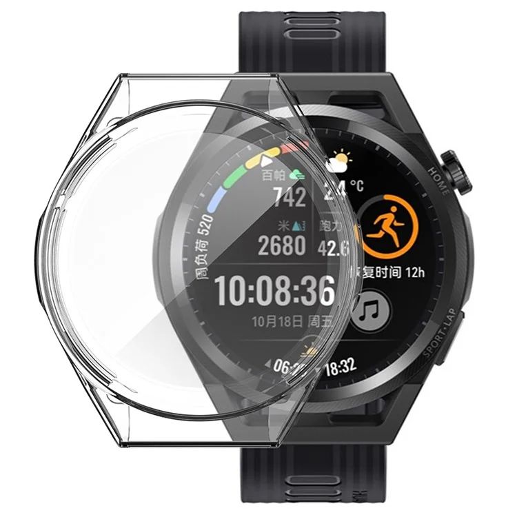 Smart Watch Anti-arranhamento Caso TPU de Cobertura Completa de Proteção Para Huawei Watch GT Runner - Transparente