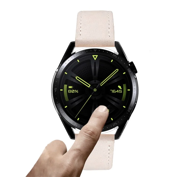 For Huawei Watch GT 3 46mm Clear Full Coverage Soft TPU Electroplated Watch Protective Case