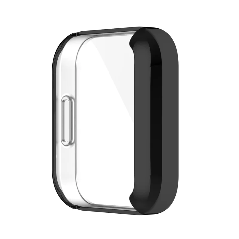 For Xiaomi Redmi Watch2/Redmi Horloge 2 Soft Anti-scratch TPU Electroplated Full Coverage Watch Case - Black