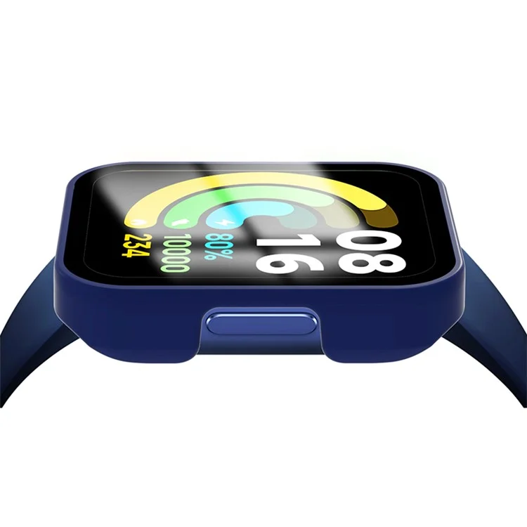 Per Xiaomi Redmi Watch 2 Lite Colorful PC Frame + Protezione di Orologi in Vetro Temperato Anti-Scratch Set di Protezione Dual Protection - Blu