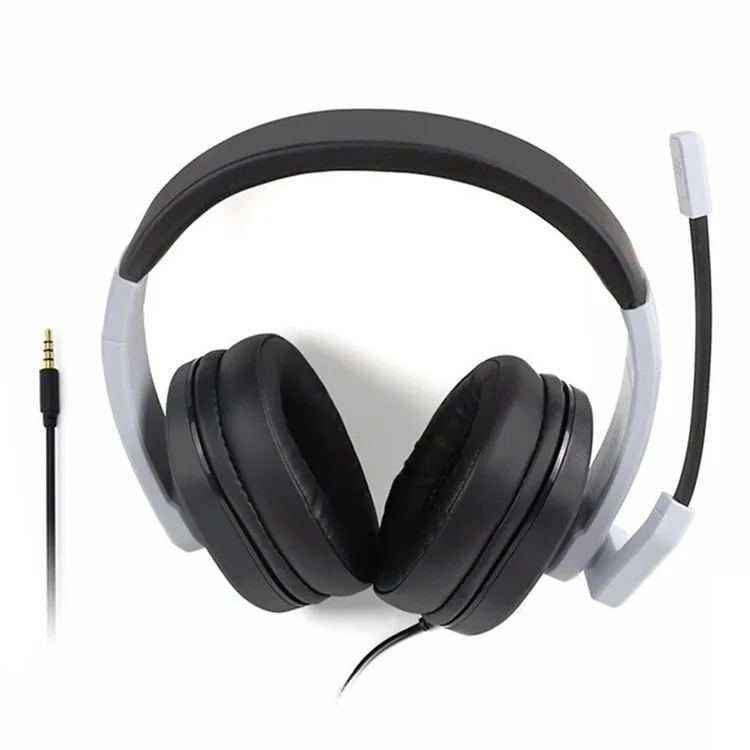 Écouteur Stéréo Filaire Dobe TY-1802 3,5 mm de Jeu 3,5 mm Écouteur de Bruit de Bruit Avec Mic Soft Earmuffs Pour Ps5 / Ps4 / Xbox One / 360 / Switch / pc
