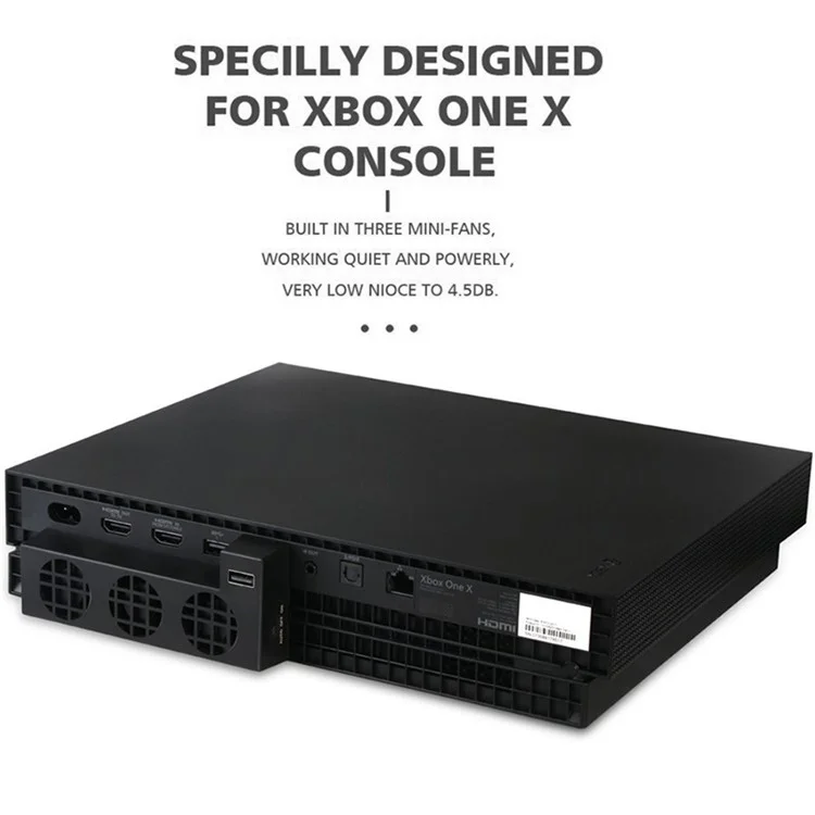 DOBE TYX-1769 Per Xbox One X Cooling Fan Game Console Radiatore posteriore Ventilatore controllo della temperatura