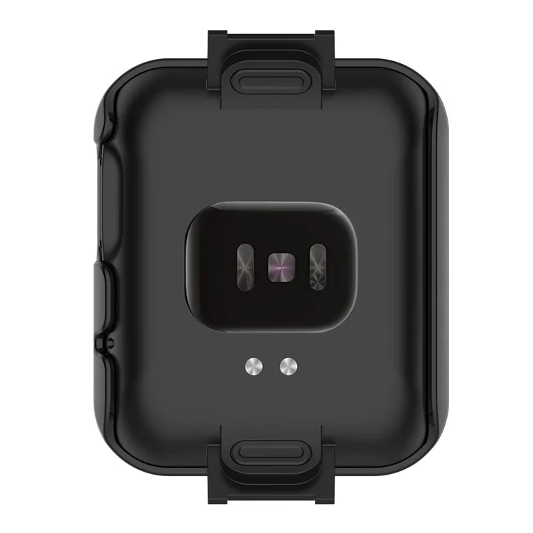 For Xiaomi Mi Watch Lite/Redmi Watch Well-protected Hard PC Protective Case with Built-in Tempered Glass Screen Protector - Black