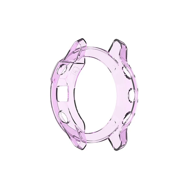 Für Garmin Enduro Clear Clear Clear Clear TPU Watch Case Protective Cover - Transparent Lila
