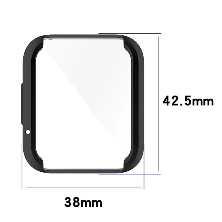 For Xiaomi Redmi Watch 2 Lite Electroplating Full Coverage Anti-Scratch TPU Watch Case Protective Cover - Pink/Gold
