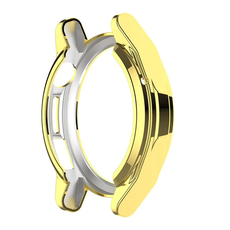 Para Huawei Watch GT Runner Eletroplatou TPU Relógio Caso de Capa de Meia Capa Protetora - Ouro