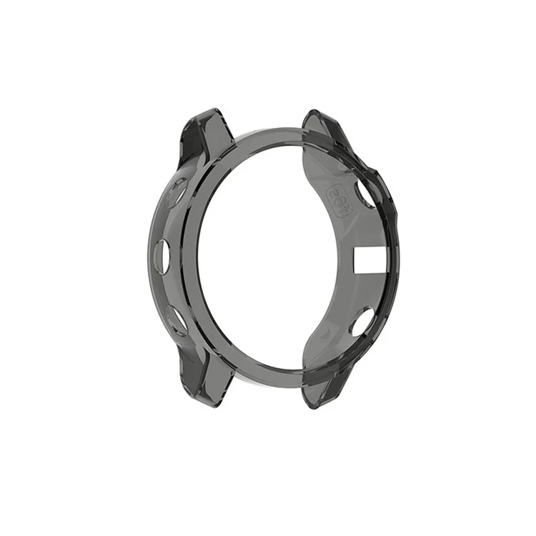 For Garmin Fenix 6S/6S Pro Transparent TPU Anti-aging Smart Watch Frame Protective Case - Black