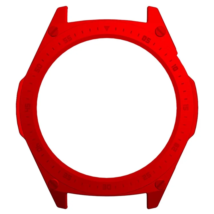 For Huawei Watch GT 3 46mm Quick Release Watch Case Sports Watch Case Protector with Dial Plate - Red