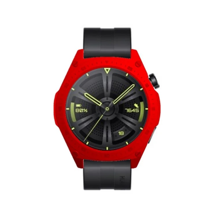 For Huawei Watch GT 3 46mm Quick Release Watch Case Sports Watch Case Protector with Dial Plate - Red