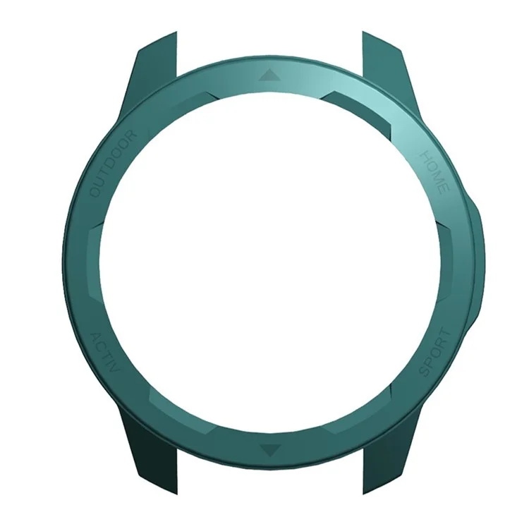 Для Xiaomi Watch Color 2 Hard PC Anti-drop Smart Watch Protective Frame Case - Черно -зеленый