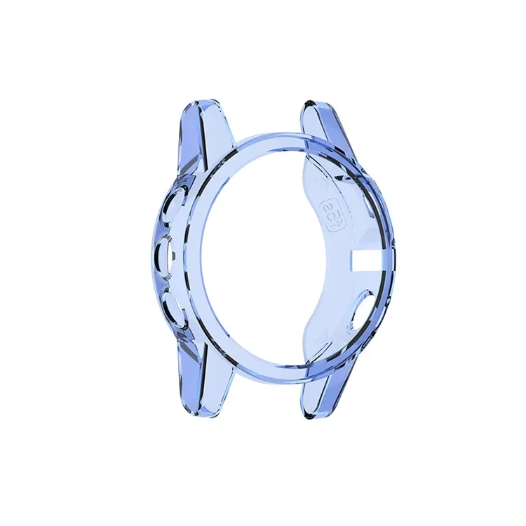 For Garmin Fenix 5S/5S Plus Transparent Watch Case Full Coverage Flexible TPU Protective Cover - Transparent Blue