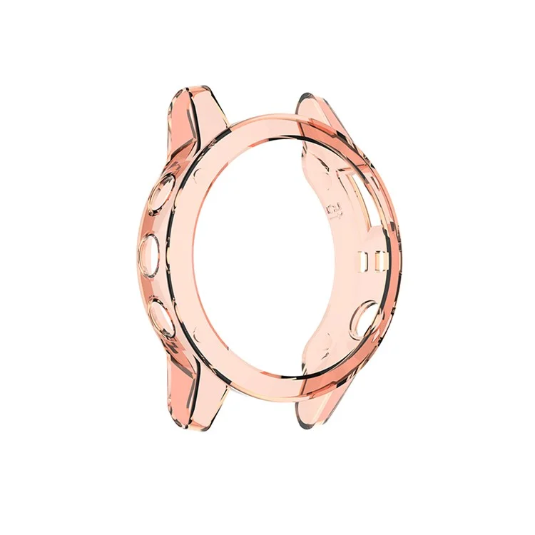 Transparente Uhrengehäuse Für Garmin Fenix ​​5/5 Plus Volle Abdeckung Weiche TPU-Schutzabdeckung - Transparentes Rosa.