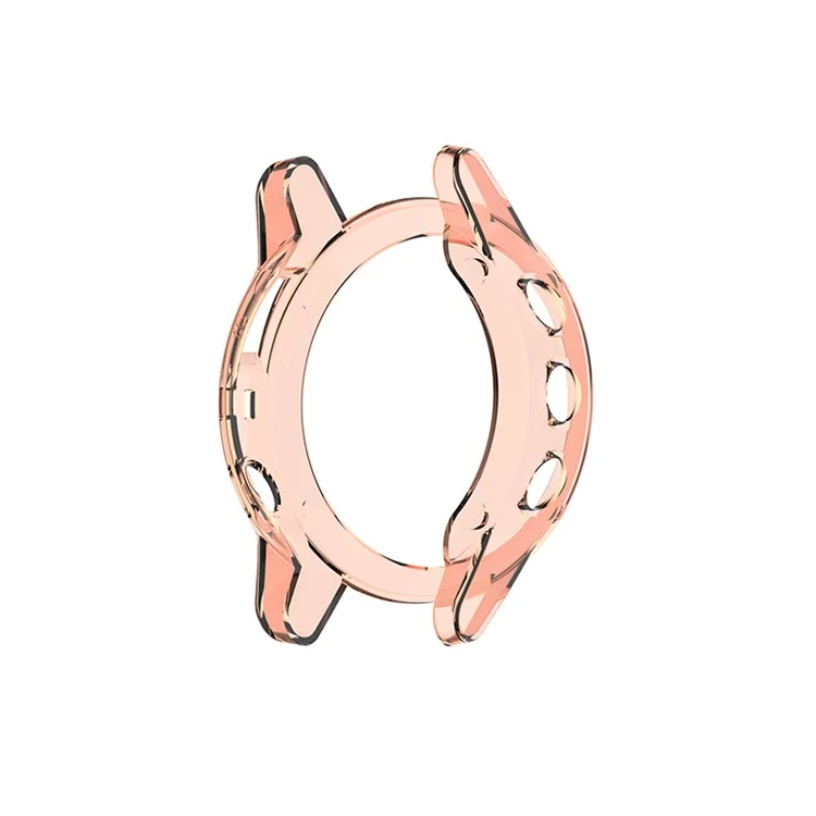 Transparente Uhrengehäuse Für Garmin Fenix ​​5/5 Plus Volle Abdeckung Weiche TPU-Schutzabdeckung - Transparentes Rosa.