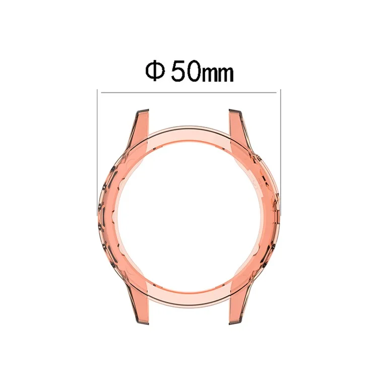 Transparente Uhrengehäuse Für Garmin Fenix ​​5/5 Plus Volle Abdeckung Weiche TPU-Schutzabdeckung - Transparentes Rosa.