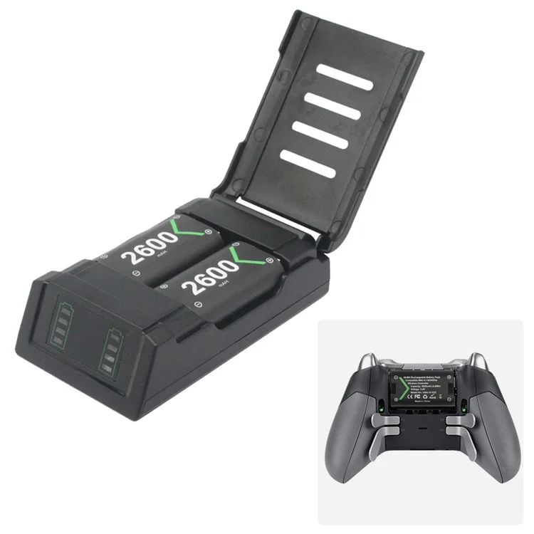 1035 For Xbox One S Battery Pack Charging Station with Cover Controller