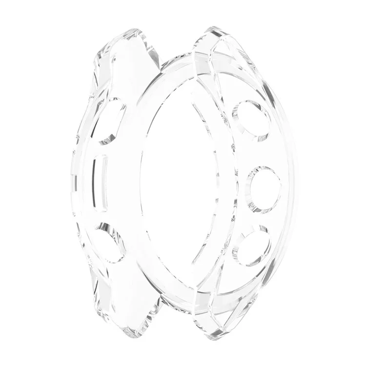 Pour Garmin Fenix 7S/7S Solar/7S Sapphire Solar Transparent Watch Case Frame Anti-scratch Protective Cover - Transparent