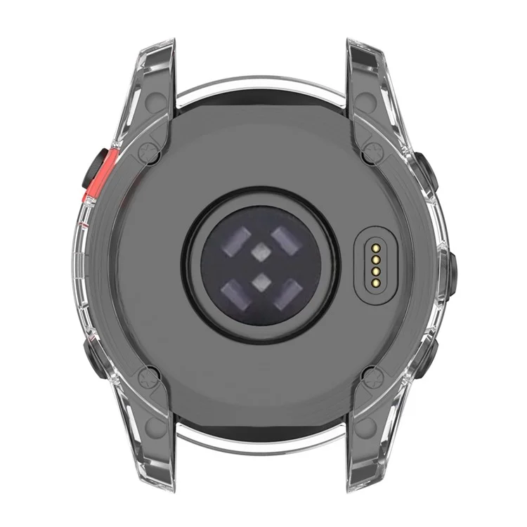 Pour Garmin Fenix 7S/7S Solar/7S Sapphire Solar Transparent Watch Case Frame Anti-scratch Protective Cover - Transparent
