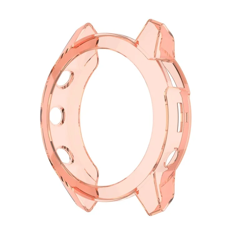 Für Garmin Fenix ​​7x/7x Solar Transparent TPU Watch Case Schutzschutzabdeckung - Transparentes Rosa