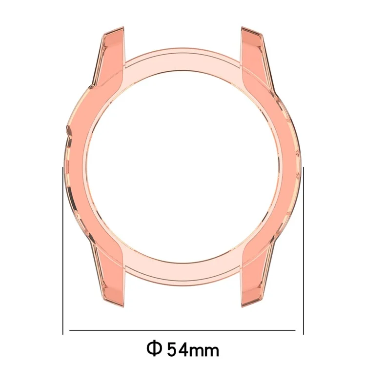Für Garmin Fenix ​​7x/7x Solar Transparent TPU Watch Case Schutzschutzabdeckung - Transparentes Rosa