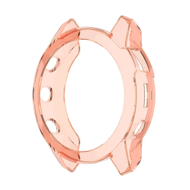 Für Garmin Epix Hohl Aus Transparent Dauerhafte TPU Watch Case Schutzschutzabdeckung - Transparentes Rosa