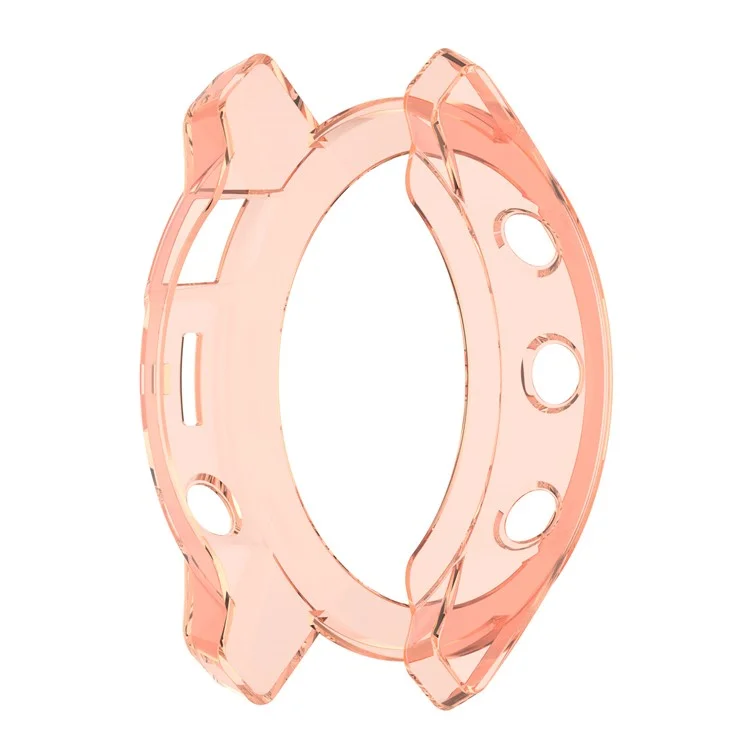 Für Garmin Epix Hohl Aus Transparent Dauerhafte TPU Watch Case Schutzschutzabdeckung - Transparentes Rosa