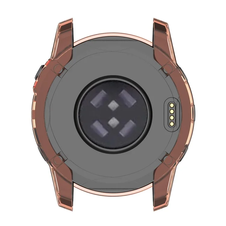Für Garmin Epix Hohl Aus Transparent Dauerhafte TPU Watch Case Schutzschutzabdeckung - Transparentes Rosa